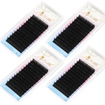 Lashrujade Faux Mink Individual Eyelashes Extension Regular Classic Lashes Extension Russian Volume Lash For Professional Makeup