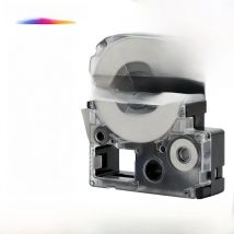 Plavetink 1 PC Label Tape SS12KW Compatible for EPSON LW-300 LW-400 LW-600P LW-700 LC-4WBN9 Printer 12mm*8m Black on White Label