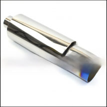 Car Styling Exhaust System Pipe Tail Universal Racing Muffler High Quality Stainless Steel 63 or 76 To 101mm Mufflers Silver