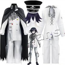 Danganronpa V3 Kokichi Oma Cosplay Costume President Oma Cosplay Wig Cloak Hat Halloween Carnival Party Uniforms Costumes Wigs
