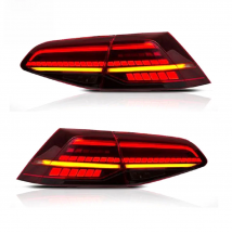 Pair Of Car Tail Light Assembly For Volkswagen VW Golf 7 mk7 Golf 7.5 mk7.5 2013 2014 - 2020 LED Brake Flowing Water Flicker