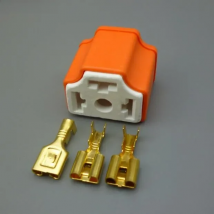 Worldgolden H4 Connectors  Female bend angle Ceramic Auto Lamp Cable of Car Bulb