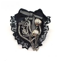 New Arrival Top Fashion Stainless Steel Anchor Broche Brooches British Style Retro Fringed Bead Brooch Female Pin Badge
