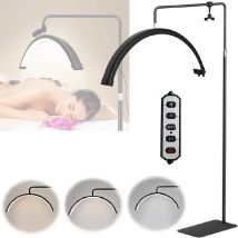Luz de Video LED de piso de 36W, luz llena de medio limón, 3000K-K, dimable con trípode de piso, luz de Video de piso para belleza de tatuaje