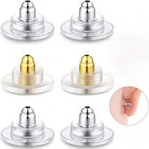 100pcs/lot Rubber Earring Backs Stopper Earnuts Stud Earring Back Supplies For Jewelry DIY Jewelry Findings Making Accessories