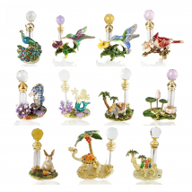 4ml Animal Hummingbirds Rabbit Camel Mermaid Sea Horse Metal Refillable Perfume Oil Attar Bottle Glass Gift Wedding Home Decorat