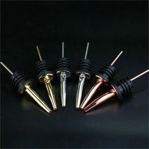 12PCS Free Flow Stainless Steel Liquor Bottle Speed Pourers with Tapered Spout Set of 12 Bar Accessories Bar Tools