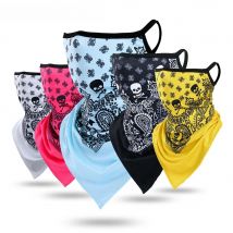 Summer Breathable Mesh Skull Hunting Cycling Bandana Sport Half Face Cover Mask Running Hiking Skiing Triangle Neck Warmer Scarf