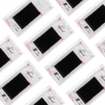 AGUUD 12 Rows Easy Fan Lashes Rapid Volume Fans Eyelash Extension Automatic Flowering Eyelash Extension Blooming Eyelashes