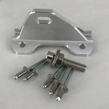 Aluminum Alloy Motorcycle Exhaust Muffler Bracket CNC Fixation Bracket for Motorcycle Exhaust Escape Demper Tailpipe Leakage