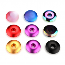 Mountain Bike Stem Headset Cover 1pcs Stem Top Cap Aluminum Alloy Ultra-ligh Bowl Cover Road Bike Fixed Gear Bike Parts