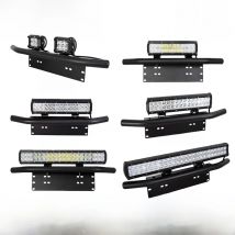 Willpower Offroad LED bar 15/17/20 inch Work Lamp 4x4 12V 24V Car Lights + 23'' License Plate Mount Bracket Bull Bar