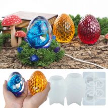 Dragon Egg Epoxy Silicone Mould DIY Scales Dragon Egg Shaped Night Light Lamp Home Decoration Mirror Resin Silicone Mould Making