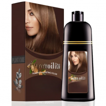 Mokeru Natural Organic Brown Hair Color Permanent Hair Coloring Shampoo Long Lasting Hair Dye Shampoo For Women Professional Dye