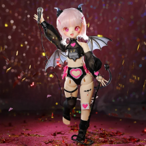 Chelsea 1/4 BJD Doll Gothic Lolita Bat Wing Demon Girl Resin Jointed Body 39.3cm Art Collectible Alternative Doll Gift