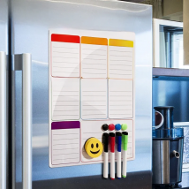 New Whiteboard Planner A3 Magnetic White Board For Notes Dry Wipe Weekly Plan Refrigerator Magnet Flexible Drawing Message Board