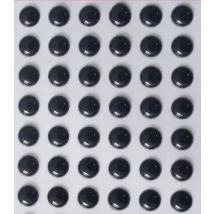 3mm 4mm 5mm 6mm All Black Color Fishing Eyes 3D Holographic Fish Lure Eyes for Crankbait Hard Bait  Unpainted Lures Fish Tackles