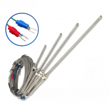 Thermocouple M8 1m 2m 3m 4m 5m Type K E J PT100 50mm 150mm 100mm 200mm Probe Screw Thread Cable Temperature Sensor 0-400℃
