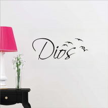 Spanish Version The Spirit Of God Vinyl Wall Sticker Christian Art Decals Living Room Decorative Stickers Home Bedroom Mural