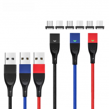 FONKEN Magnetic Charging Cable USB Type C Magnetic Phone Charger Cable For realme gt6 Magnet Cable Micro USB Android Charge Cord