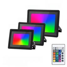 RGB LED Floodlight Reflector Outdoor Lighting 220V 30W 50W 100W IP66 Waterproof Outdoor RGB Spotlight Lamps Landscape Lighting