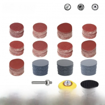 XCAN Abrasive Tools 2 inch Sanding Disc 203pcs 80-3000 Grit with Stiky Disk and Cushion Pad Sandpaper Sanding Pad for Polishing
