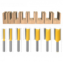 VACK 1/4 Shank Milling Cutter Carbide For Wood 6.35mm Woodworking Straight Bit Cnc Carpentry Tools 15 16 17 18mm Diameter