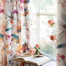 1PC American Blackout Curtains for Living Dining Room Bedroom Modern Ins Style Blooming Flower Printed Light Luxury New Custom