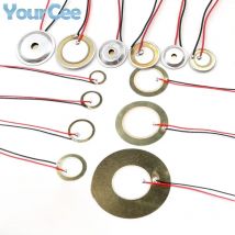 10pcs/lot Piezoelectric Piezo Ceramic Wafer Plate Sounder Buzzer Loudspeaker Sensor Dia 12MM/15MM/18MM/20MM/27MM/35MM/50MM/23MM
