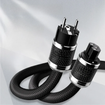 TODN power cable hifi occ audio cable EU/US Vseries Shielded carbon fiber shell Connecter  amplificateur filtre audio power cord