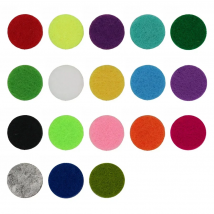 500pcs/Lot Oil Pads Colorful 12mm/17mm/22mm/30mm Felt Pads for 20mm/25mm/30mm/38mm Perfume Essential Oil Diffuser Locket