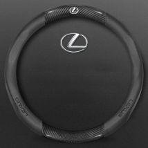 Car Carbon Fiber Leather Steering Wheel Cover For Lexus F Sport ES200 ES300 RX300 LS500h GS300 IS300 CT200h NX300 UX300 LX570 GX