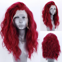 AIMEYA Long Lace Wigs for Women Synthetic Lace Front Wig Natural Wave Wigs Natural Hairline Cosplay Wig High Temperature Fiber