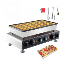 VEVOR Elektrische Waffeleisen Antihaft Pfannkuchen Maschine 50PCS Poffertje Mini Dutch Pfannkuchen