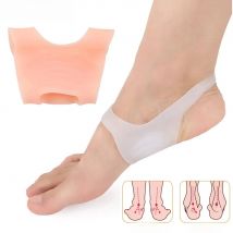 1Pair Soft Gel Arch Support Shoe Insert Foot Pads for Plantar Fasciitis and Flat Feet, Foot Pain Relief Shock Absorption Insoles