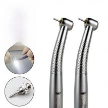 Dental High Speed 5 LED Handpiece Dentist E-Generator Air Turbine Push Button 5 Water Spray Ceramic Bearing Rotor
