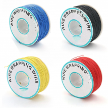 1 Roll 250M 30AWG silicone wire PCB Aviation Cable jumper wire Wrapping Flexible insulation Copper tin-plated Electrical Wires