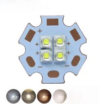 XPE2 XP-E2 4Chips 4LED 3V6V12V 10W12W Cool Neutral Warm White Red Blue Green HighPower LED Emitter Diode on 20mm Copper PCB