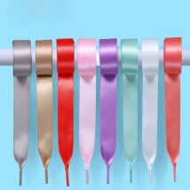 Silk Laces Women's Satin Shoes Accessories Sneakers All-match Pink With Laces Canvas Shoelaces 1 Pair Length Lace 80/100/120