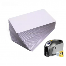 10pcs White printable blank pvc card for membership card club card ID card printed by Ribbon printer CR80