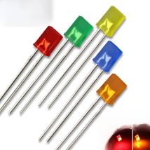 1000pcs 2x5x7mm DIP LED Yellow/ Orange /Red/Green/Blue Square LED Lamp 257 LIGHTIN Diode