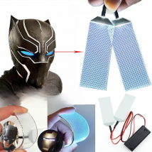 Flexible Bendable 27.5X69.5(76.5)MM DIY LED Light Eyes Kits For Halloween Helmet Eye Light Mask Cosplay Accessories AAA Battery