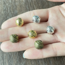 10pcs round metal beads connectors for jewelry making DIY handmade bracelet necklace accessories materials wholesale