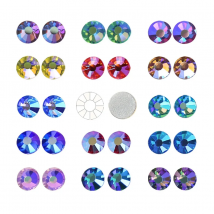 Stunning Unusual Quality! Multi Colors Crystal AB SS12-SS30 Non Hot Fix Rhinestone Flat Back Strass Nail Glitters Garment Stone