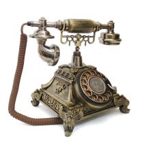 Audio Antique Guestbook Phone Retro Rotary Style Audio Message Guest Book Phone Voice Recorder Vintage Phone For Wedding Party