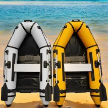 Solarmarine MC230-1 PVC-aufblasbares Sturmboot, Geschwindigkeitskajak, Kanu, Hovercraft, Fischerboot, Surfen, Holzboden, 3 Personen, 2,3 m