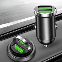 Olaf 200W Car Charger Dual USB Ports Car Chargers Lighter Fast Charging Car Phone Charger For iphone 13 12 Xiaomi Huawei Samsung