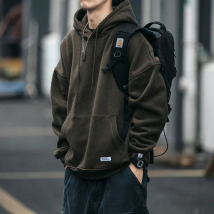 Plus Size Harajuku High Quality Thin Fleece Hoodie Japanese Streetwear Hip Hop Sweatshirt Men Clothing Korean Couple Pullover