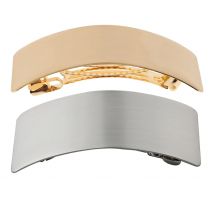 Fashion Metal Barrette Curved Automatic French Barrette Hair Clips Large Hairpin Ponytail Holder DIY Hair Barrette Wholesale