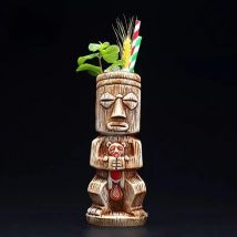 450ml Ceramic Tiki Mug Creative Porcelain Beer Wine Mug Cup Bar Tool